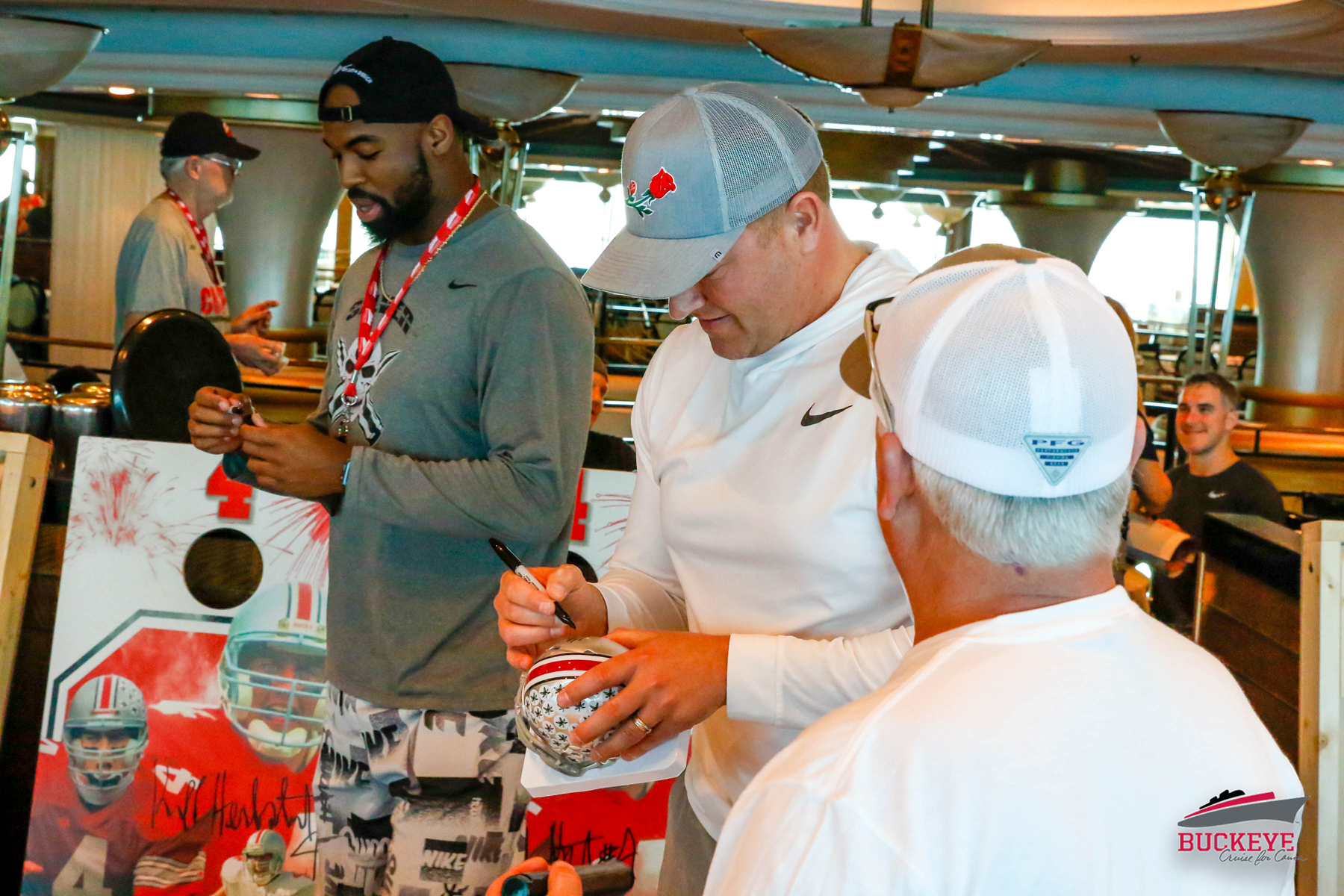 Buckeye Great Autograph Session - Tyvis Powell and Kirk Hebstreit